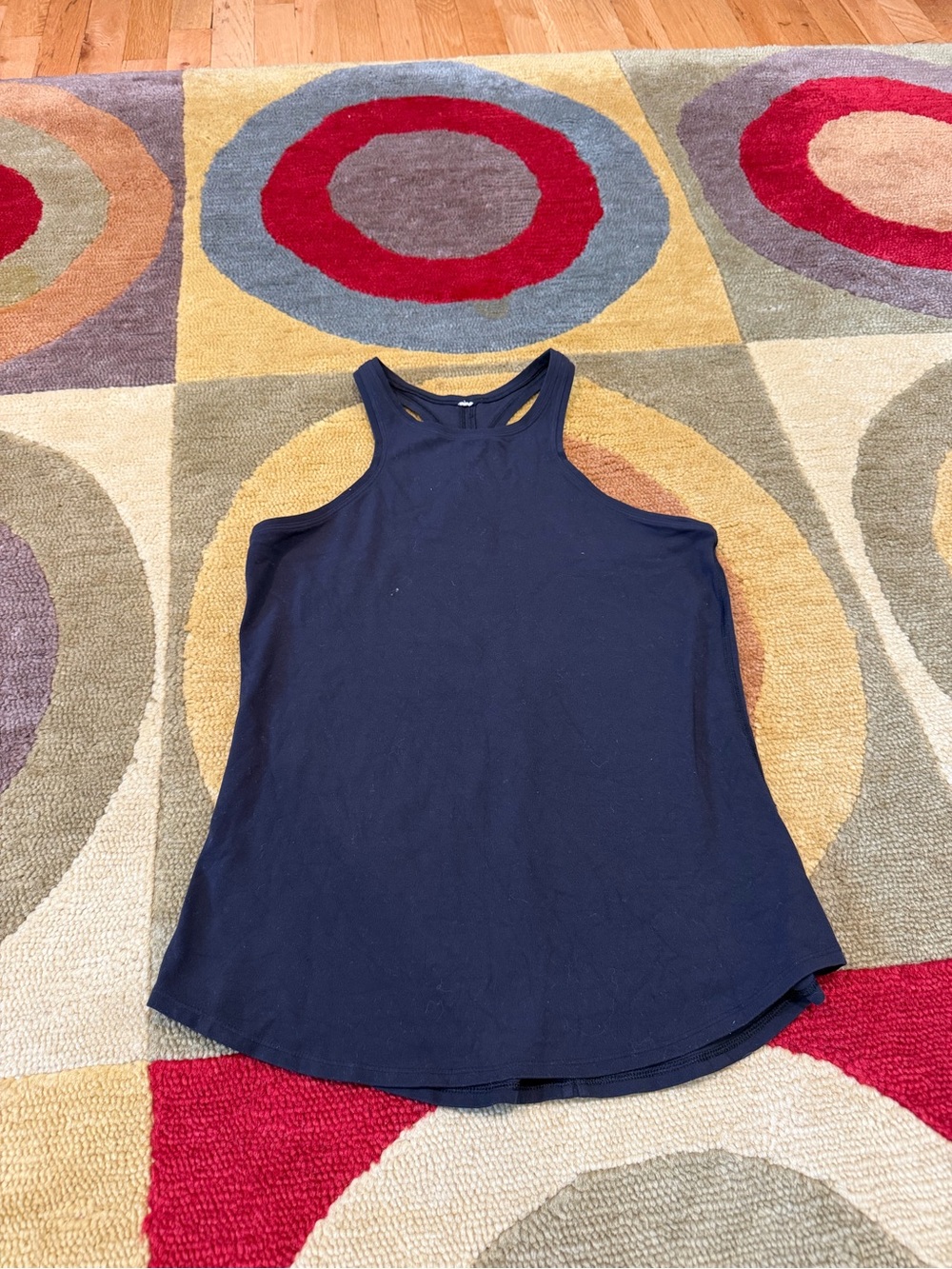 Lululemon Athletica Black High Neck Full Length Racerback Tank Top Size 6